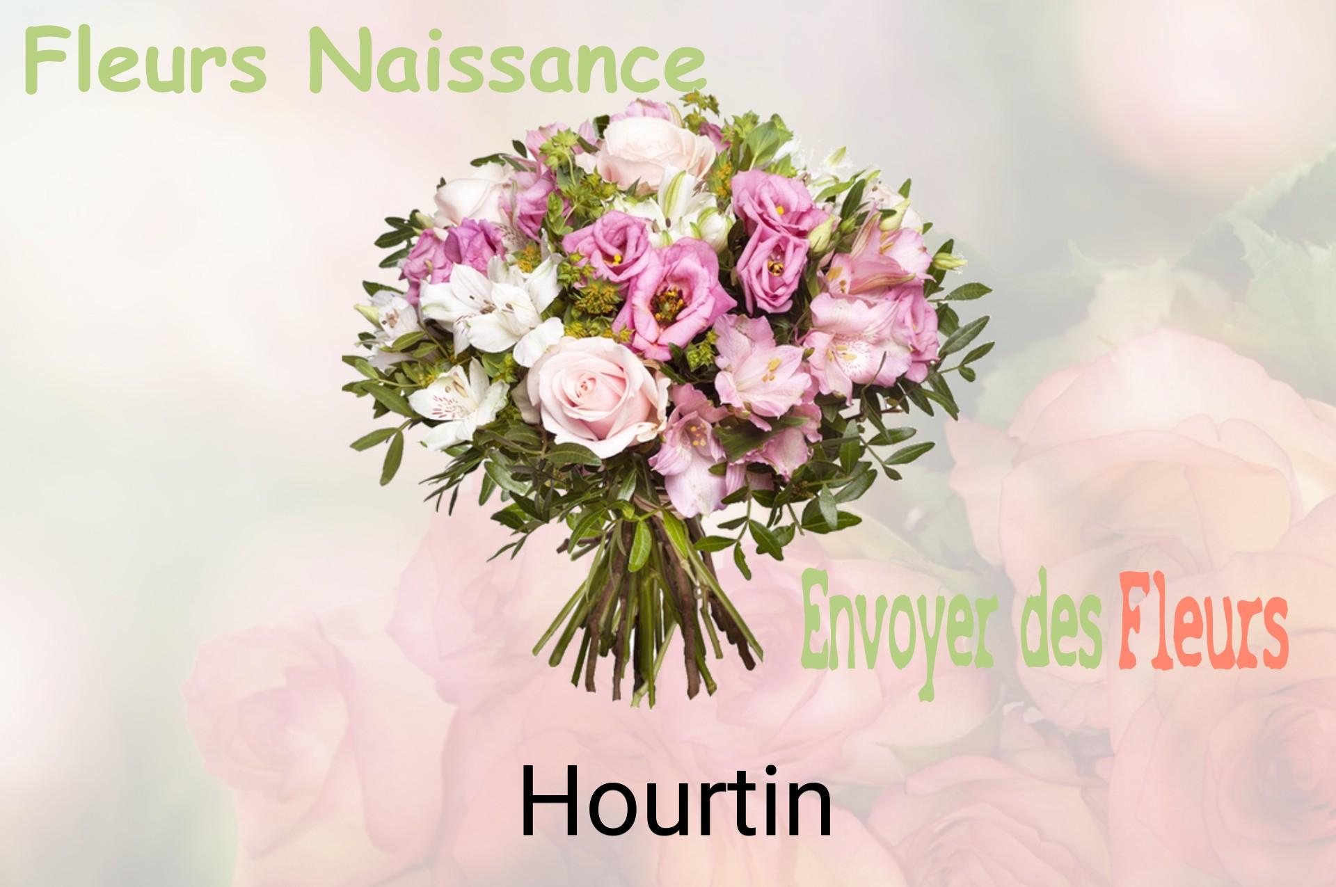 Bouquet de fleurs de naissance livré à Hourtin