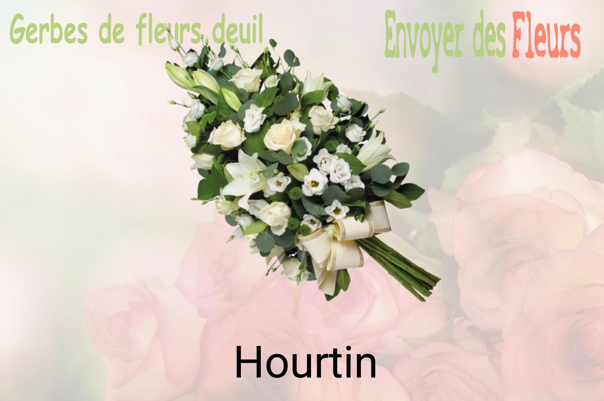 Gerbe de fleurs de deuil livrée à Hourtin